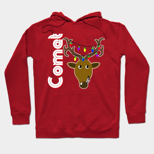 Family Christmas Photo "Comet" Design Hoodie by TonTomDesignz